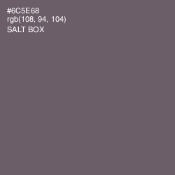 #6C5E68 - Salt Box Color Image